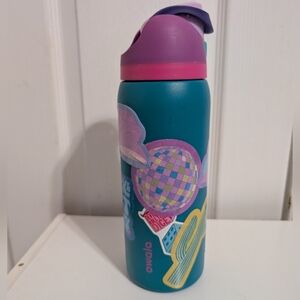 Owala Water Bottle Free Sip 32 Oz Blue Pink Stickers Dents Scratches Straw